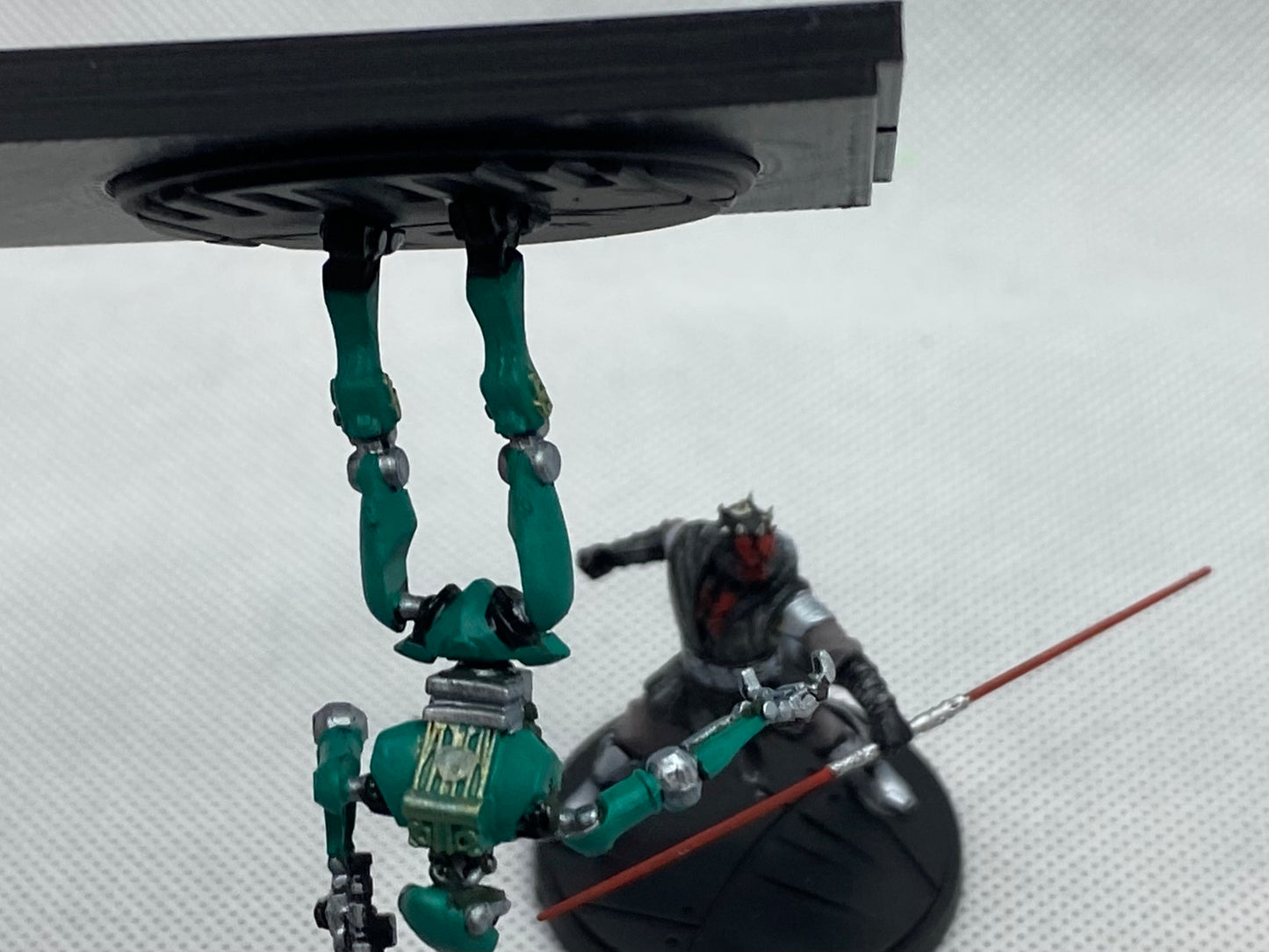 Miniature specific replacement display plates for “Minifig” display case