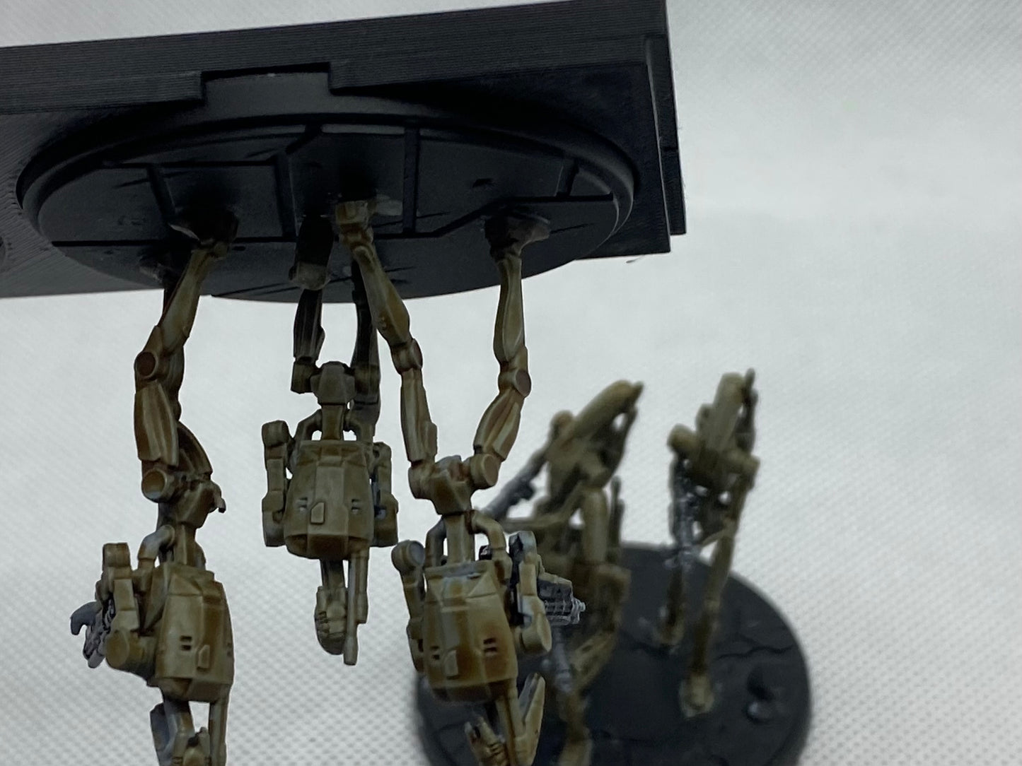 Miniature specific replacement display plates for “Minifig” display case