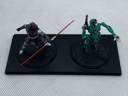 Miniature specific replacement display plates for “Minifig” display case